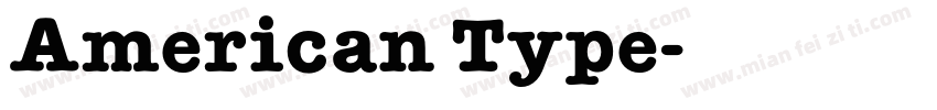 American Type字体转换